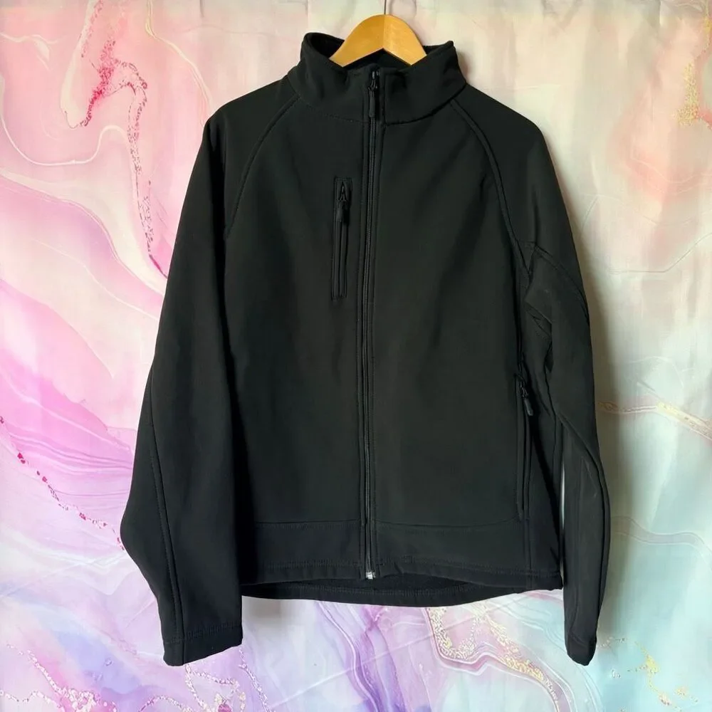 Stormtech L Black Performance Jacket Sporty Preppy Athletic Mountain Chic Winter